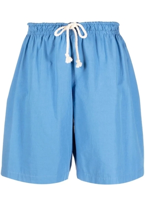 Jil Sander drawstring-waist cotton shorts - Blue