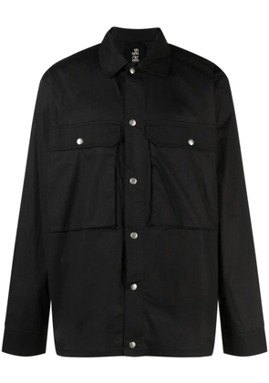 Thom Krom long-sleeved press-stud shirt - Black