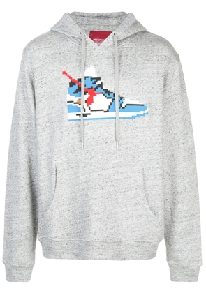 Mostly Heard Rarely Seen 8-Bit True Blue hoodie - Grey