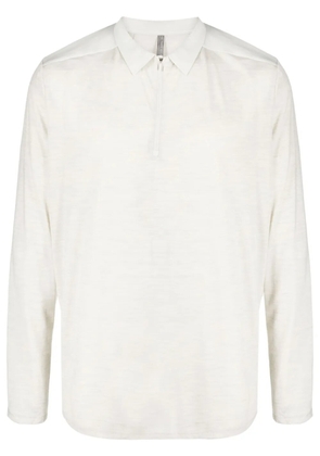 Veilance mélange-effect wool-blend polo shirt - Grey