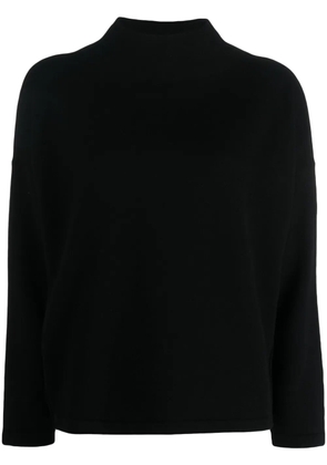 Gentry Portofino mock-neck fine-knit jumper - Black