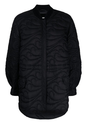 JNBY drawstring-waist quilted jacket - Black