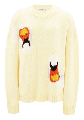 JW Anderson swan-motif jumper - Yellow