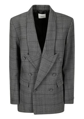 Coperni plaid-check pattern blazer - Grey