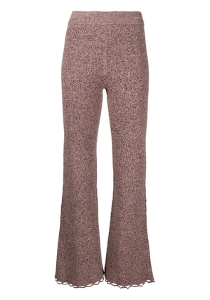 Ulla Johnson knitted flared trousers - Multicolour