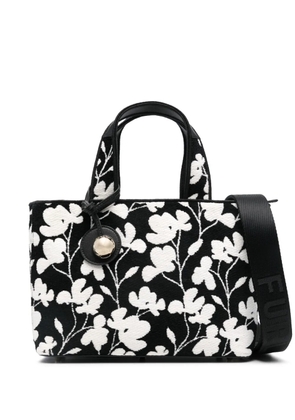 Furla logo-engraved tote bag - Black