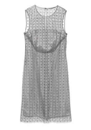 Luisa Cerano mesh mini dress - Grey