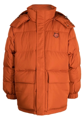 Maison Kitsuné Chillax Fox-motif padded coat - Orange