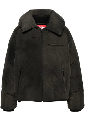 032c logo-patch feather-down jacket - Brown