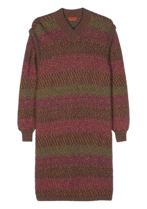 Missoni Pre-Owned 1980s fine-knit midi dress - Pink