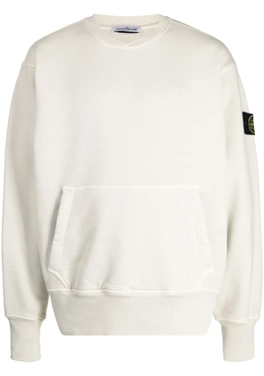 Stone Island Compass-badge ribbed-knit jumper - Neutrals