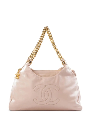 CHANEL Pre-Owned 2009 CC stitch shoulder bag - Pink