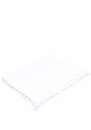 CHANEL Pre-Owned 2010s logo-patch towel - White