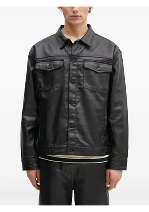 Pleasures button-fastening flap-pocket shirt jacket - Black