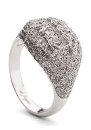 DE JAEGHER silver Kiss Me diamond ring