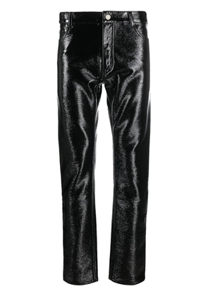 Courrèges high-shine skinny trousers - Black