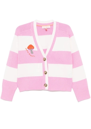 Mira Mikati embroidered signature cardigan - Pink