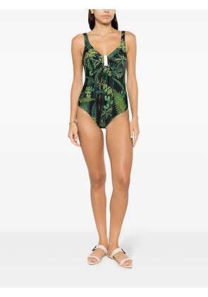 Lygia & Nanny Mirassol leaf-print swimsuit - Green