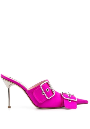 Giuseppe Di Morabito 95mm satin mules - Pink