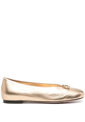 Valentino Garavani VLogo Signature ballerina shoes - Gold