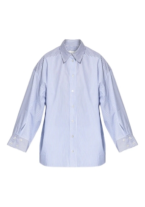 MUNTHE striped oversized shirt - Blue