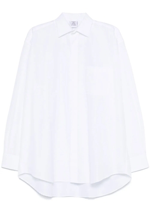 VETEMENTS logo-jacquard shirt - White