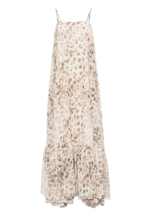ROTATE BIRGER CHRISTENSEN Francisca animal-print maxi dress - Neutrals
