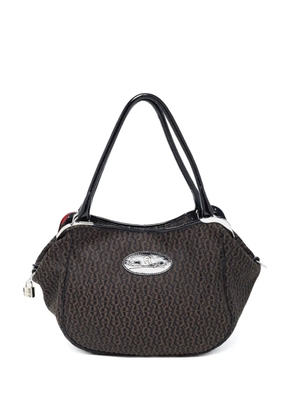Aigner Vintage pre-owned monogram-pattern shoulder bag - Black