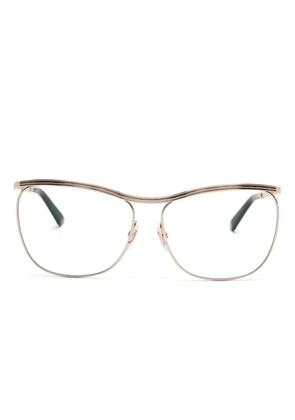 Gucci Pre-Owned square-frame glasses - Gold