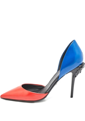 Versace Pre-Owned medusa-head leather pumps - Blue