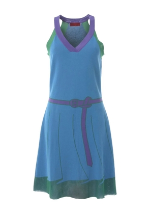 Roberta di Camerino Pre-Owned 1970s belted-effect midi dress - Blue