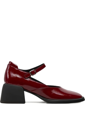 VAGABOND 55mm Ansie patent-leather buckle pumps - Red