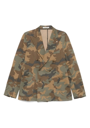 Tagliatore camouflage-pattern blazer - Brown