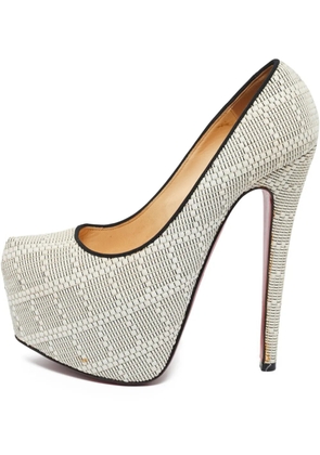 Christian Louboutin Pre-Owned 155mm Daffodile platform pumps - White