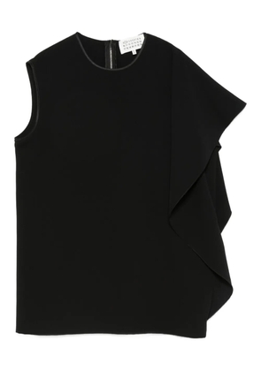 Maison Martin Margiela Pre-Owned 2010s asymmetrical ruffle blouse - Black