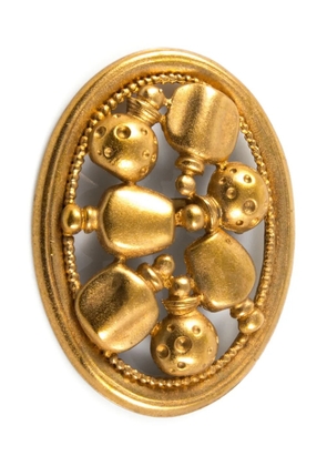 Christian Dior Pre-Owned 1990s perfume-bottle brooch - Gold