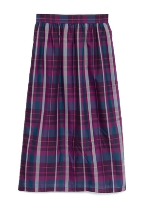 To b. by agnès b. Sheer Checked skirt - Purple