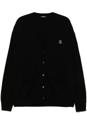 Undercover logo patch cardigan - Black