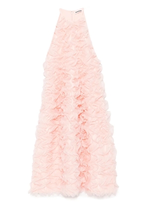 Jil Sander ruffle sleeveless dress - Pink