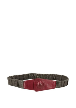 MILA SCHON leather belt - Green