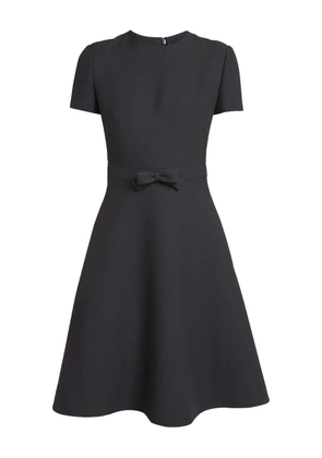 Valentino Garavani bow-embellished short-sleeved dress - Black