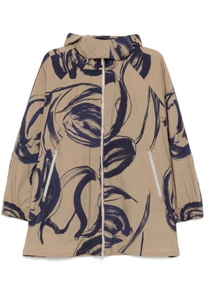 JNBY graphic-print windbreaker - Brown