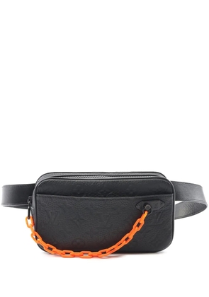 Louis Vuitton Pre-Owned 2019 Monogram Taurillon Uniformes Solar Ray Soft Pochette Volga belt bag - Black