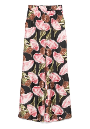 P.A.R.O.S.H. floral-print trousers - Black