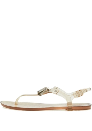 Tod's Vintage pre-owned tassel-embellished sandals - Neutrals