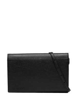 Balenciaga Pre-Owned 2021 Small Leather Logo Flap crossbody bag - Black