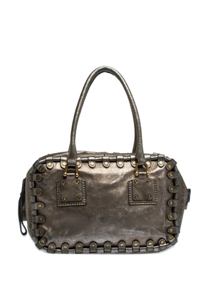 Valentino Garavani Pre-Owned Rockstud leather tote bag - Metallic