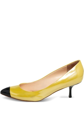 Giuseppe Zanotti Vintage contrasting-toe pumps - Yellow