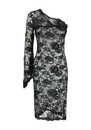 PUCCI Pre-Owned lace-detailing midi dress - Black