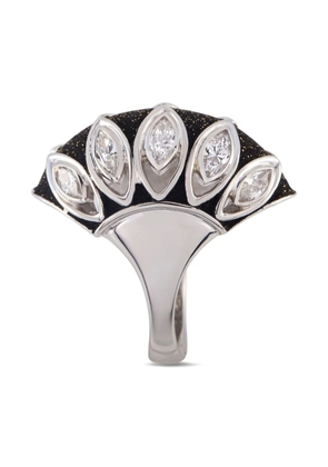 LB Exclusive platinum diamond signet ring - Silver